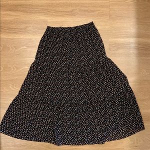 Madewell ruffle tiered maxi skirt